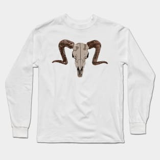 Ram Skull Long Sleeve T-Shirt